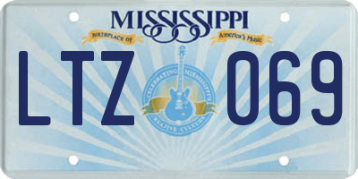 MS license plate LTZ069