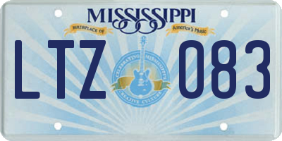 MS license plate LTZ083