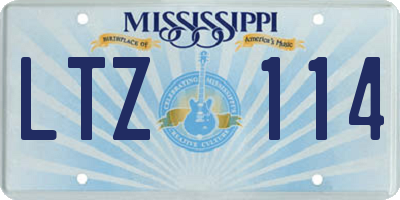 MS license plate LTZ114