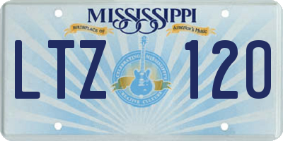 MS license plate LTZ120