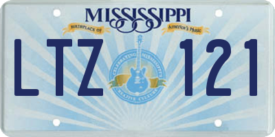 MS license plate LTZ121