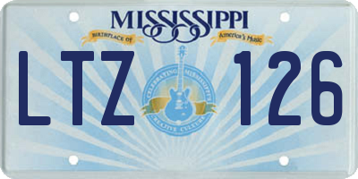 MS license plate LTZ126