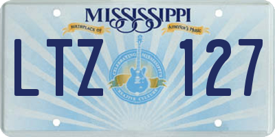 MS license plate LTZ127