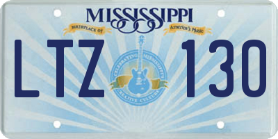 MS license plate LTZ130