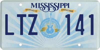 MS license plate LTZ141