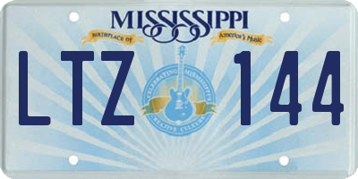 MS license plate LTZ144