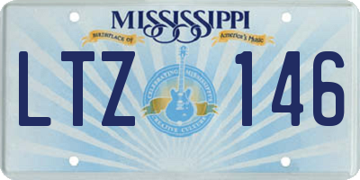 MS license plate LTZ146