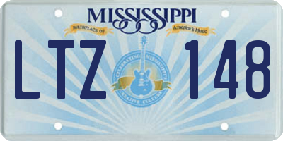 MS license plate LTZ148
