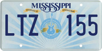 MS license plate LTZ155