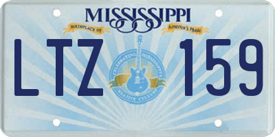 MS license plate LTZ159
