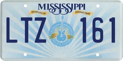MS license plate LTZ161