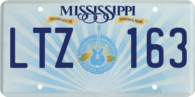 MS license plate LTZ163