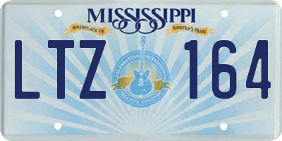 MS license plate LTZ164