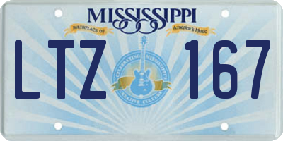 MS license plate LTZ167
