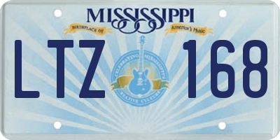 MS license plate LTZ168