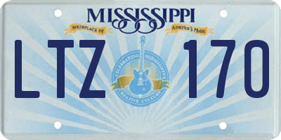 MS license plate LTZ170