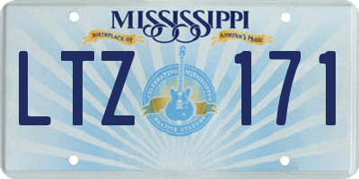 MS license plate LTZ171