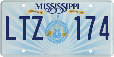 MS license plate LTZ174