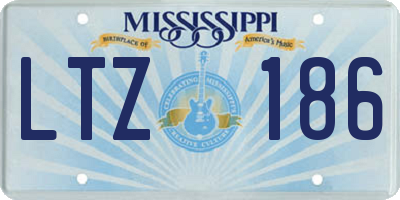 MS license plate LTZ186