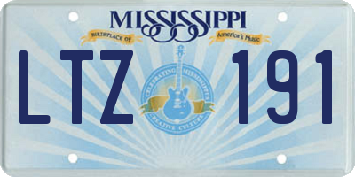 MS license plate LTZ191