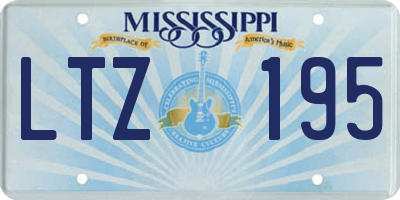 MS license plate LTZ195