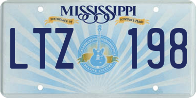 MS license plate LTZ198