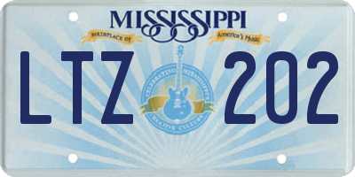 MS license plate LTZ202