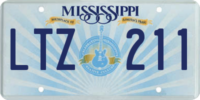 MS license plate LTZ211