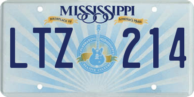 MS license plate LTZ214
