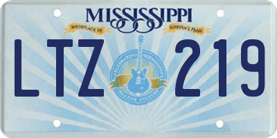 MS license plate LTZ219