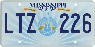 MS license plate LTZ226