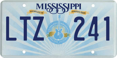MS license plate LTZ241