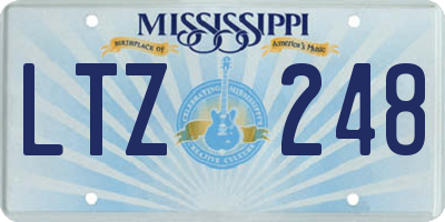 MS license plate LTZ248