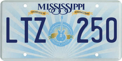 MS license plate LTZ250