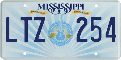 MS license plate LTZ254