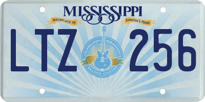 MS license plate LTZ256