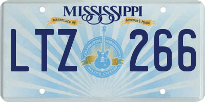 MS license plate LTZ266