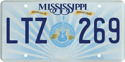 MS license plate LTZ269
