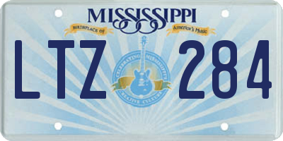 MS license plate LTZ284
