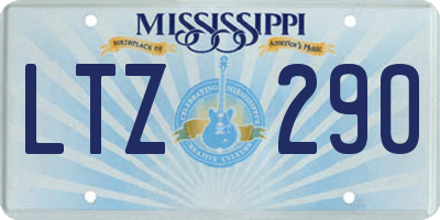 MS license plate LTZ290