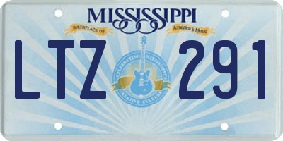 MS license plate LTZ291