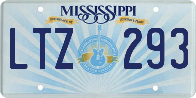 MS license plate LTZ293