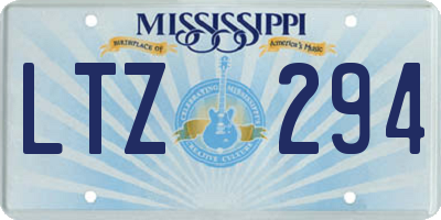MS license plate LTZ294