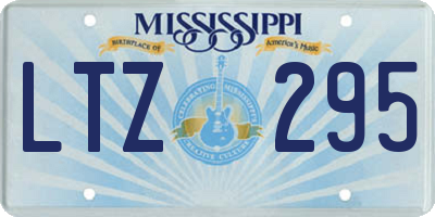 MS license plate LTZ295