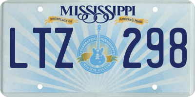 MS license plate LTZ298