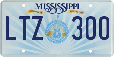 MS license plate LTZ300