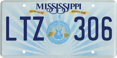 MS license plate LTZ306