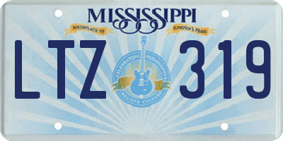 MS license plate LTZ319