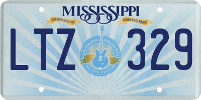 MS license plate LTZ329