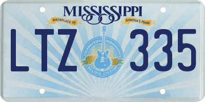 MS license plate LTZ335